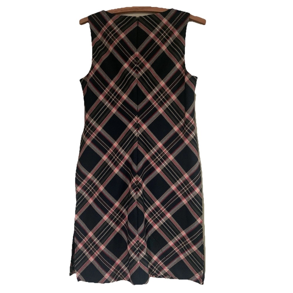 Trina Turk Brynne women's dress Plaid Shift sleeveless mini dress SZ-2 - Picture 3 of 16